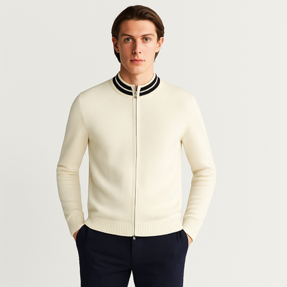 Mireve | Cardigan bicolore en pure laine Merone pour homme