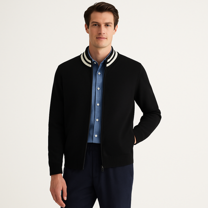 Mireve | Cardigan bicolore en pure laine Merone pour homme