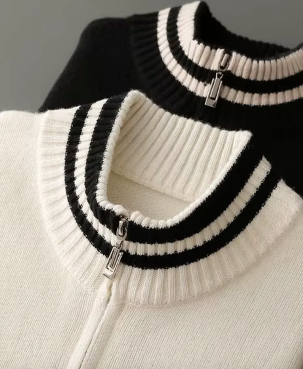 Mireve | Cardigan bicolore en pure laine Merone pour homme